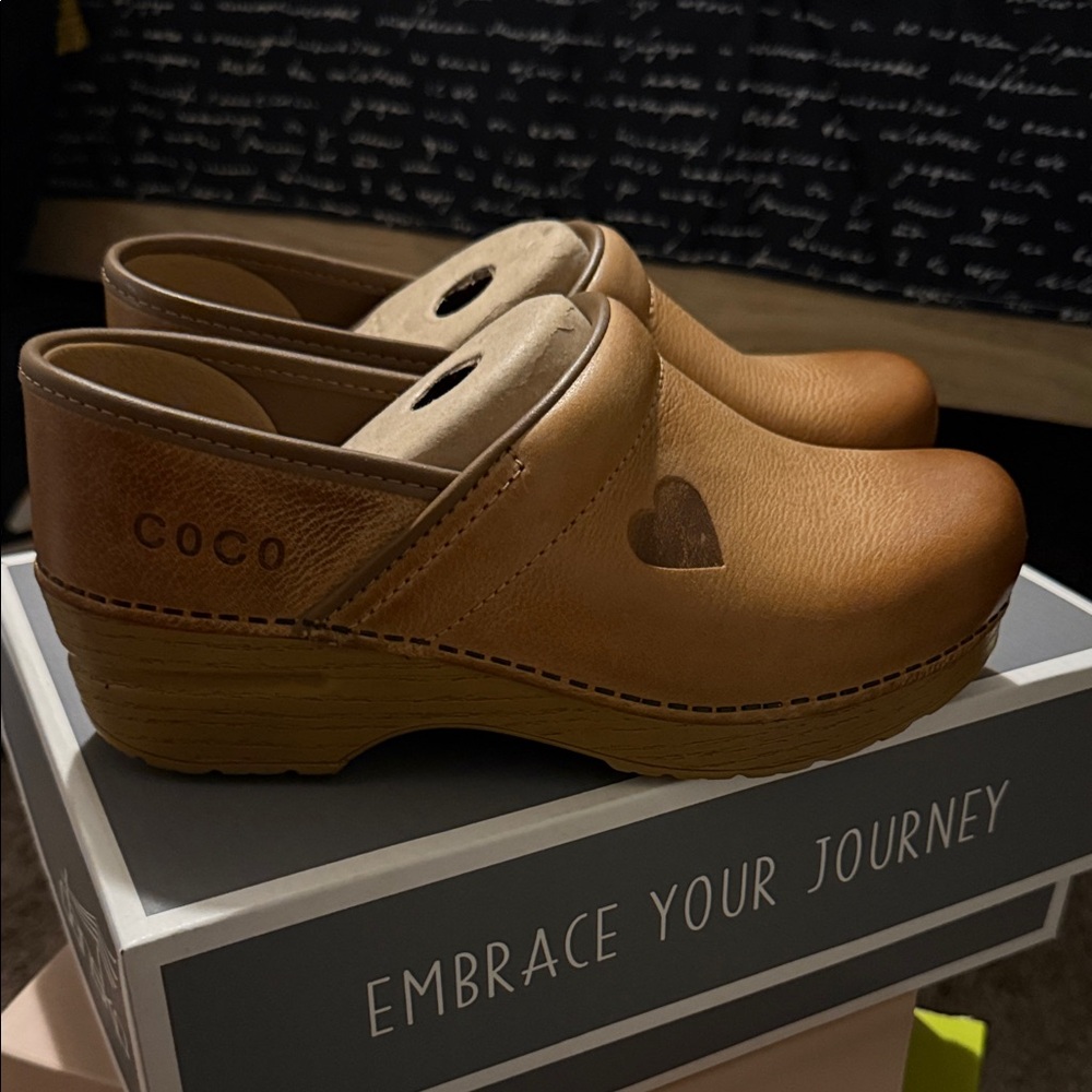 Dansko Brown Leather Mules